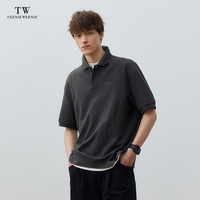 Teenie Weenie Men小熊男装休闲潮牌POLO衫夏季宽松短袖T恤男TWGX 煤灰色 L 175