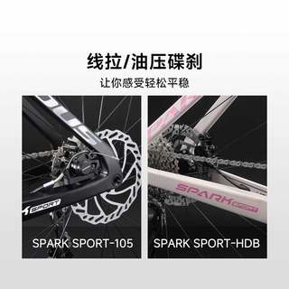  PARDUS/瑞豹 碳纤维气动破风 碳纤维公路自行车 禧玛诺105R7120 油压碟刹 碳纤维车把