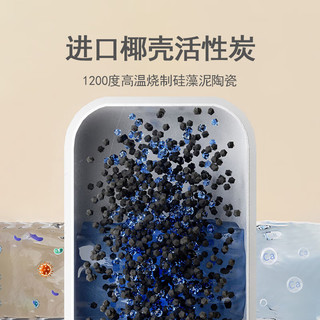 博乐宝水龙头净水器除水垢除余氯家用过滤水垢台式前置过滤器家用厨房自来水8级过滤UV紫外 一机2芯