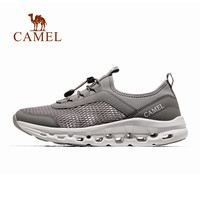骆驼（CAMEL）洞洞鞋2024夏季网面透气鞋男女防滑户外休闲运动鞋F14B303058 38 深灰，男