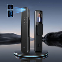 方舟鱼掌静脉全自动智能门锁A1猫眼屏版 掌静脉+3D人脸识别+大屏猫眼+已接入米家