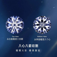 燮乐克拉莫桑钻镶莫桑石星芒雪花耳钉 多款可选 1对共1克拉耳钉