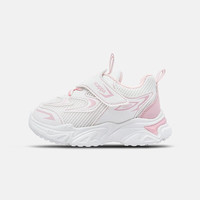 KAPPA KIDS卡帕童鞋春夏季儿童百搭运动鞋子厚底跑步鞋魔术贴老爹鞋男童 粉色 32