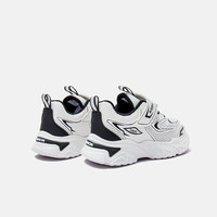 KAPPA KIDS卡帕童鞋春夏季儿童百搭运动鞋子厚底跑步鞋魔术贴老爹鞋男童 黑色 33