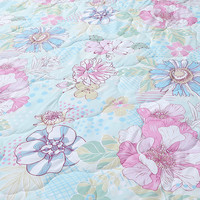 富安娜 FUANNA空调被子被芯可机洗夏被薄被宿舍单人毯子四季夏凉被 主图款❤️七孔空调被【抗菌+舒爽透气+可水洗】花意满庭