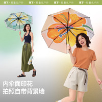 蕉下（beneunder）防紫外线三折倍护黑胶晴雨伞防晒伞野花BM398浮潜