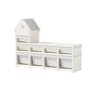 babypods儿童玩具收纳柜置物架宝宝收纳架喂养台婴儿用品整理储物柜 时钟单柜+3组低柜