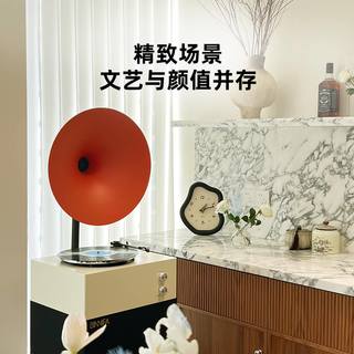 BINNIFA现代轻奢黑胶唱片机蓝牙音响留声机 黑色