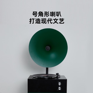 BINNIFA现代轻奢黑胶唱片机蓝牙音响留声机 黑色