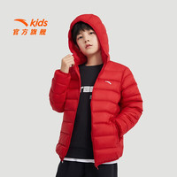 ANTA/安踏 轻薄保暖 儿童羽绒服 经典红 4