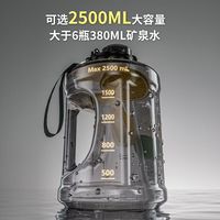 ihold大容量塑料饮用水杯子男女户外运动健身耐高温冷水壶便携顿顿水瓶 带吸管带提手