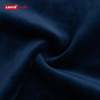 Levi's李维斯童装春秋款儿童学院风圆领卫衣男童复古撞色加绒上衣  130 /64 【建议身高116-122cm】