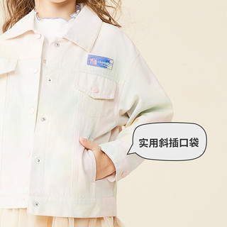 MQDMINI童装女童外套儿童春季衣服中小童休闲百搭上衣宝宝外出潮流衣服 爱丽丝梦幻外套