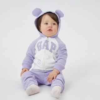 Gap生婴儿春秋款LOGO法式圈织软卫衣598271儿童装连帽衫