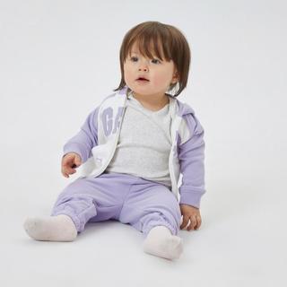 Gap生婴儿春秋款LOGO法式圈织软卫衣598271儿童装连帽衫