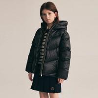 女童羽绒服冬季款连帽鹅绒羽绒服