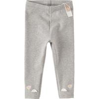 戴维贝拉 女童打底裤2025春季宝宝婴儿长裤童装儿童白色裤子女