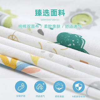 aqpa【195g新疆棉】婴儿内衣套装纯棉衣服秋男女宝宝睡衣儿童秋衣秋裤 白底梨猫 120cm