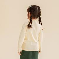 【甜美舒适木耳边半高领上衣】秋冬装女童长袖T恤宝宝衣服打底衫
