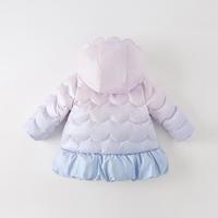 儿童白鸭绒短款羽绒服宝宝外套冬装女童保暖上衣