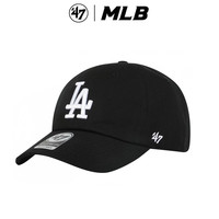 '47 47brand美版MLB软顶棒球帽鸭舌帽运动休闲遮阳帽NY/LA刺绣 黑色（大标LA刺绣）