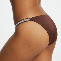 维多利亚的秘密   时尚舒适性感三角裤女士内裤1 33F6深棕色 11256136 1条 S