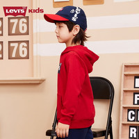 Levi's 李维斯童装男女童连帽经典蝙蝠标卫衣春秋纯棉儿童舒适针织上衣 150 /72 【建议身高140-152cm】