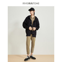  RIVERSTONE/瑞弗史东 撞布拼接 男士休闲裤