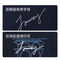 杰克琼斯短袖t恤男装夏季衣服艺术拱桥半袖纯棉圆领短袖 190/108A/XXL A06 雪白色