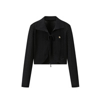 太平鸟女装镂空披肩线开衫A1EDD2C06