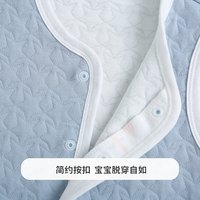 MQDMINI童装儿童马甲男童夹棉坎肩女童无袖秋装外套宝宝外穿宽松上衣 五角星马甲浅蓝 90