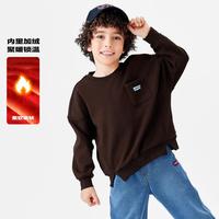 Levi's李维斯童装卫衣男童加绒套头无帽卫衣儿童简约休闲时尚上衣