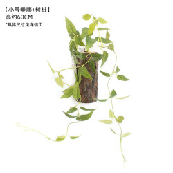 阿楹 家饰 创意北欧春季艺术花相框 小号垂藤+树桩