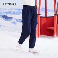 匡威（Converse）匡威童装男童女童加绒长裤裤子儿童运动裤卫裤休闲裤 藏青蓝 110 /53 【身高104-110cm】