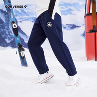 匡威(Converse)匡威童装男童女童加绒长裤裤子儿童运动裤卫裤休闲裤 藏青蓝 140 /55 【身高128-140cm】