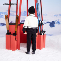 匡威(Converse)匡威童装男童女童加绒长裤裤子儿童运动裤卫裤休闲裤 正黑色(女款) 120 /56 【身高110-116cm】