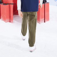 匡威（Converse）匡威童装男童女童加绒长裤裤子儿童运动裤卫裤休闲裤 灰橄榄绿 130 /56 【身高116-122cm】 130/56(7)