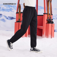 匡威(Converse)匡威童装男童女童加绒长裤裤子儿童运动裤卫裤休闲裤 正黑色 130 /56 【身高116-122cm】