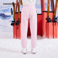 匡威(Converse)匡威童装男童女童加绒长裤裤子儿童运动裤卫裤休闲裤 朝霞粉(女款) 110 /53 【身高104-110cm】