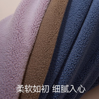 euv儿童加绒加厚裤子男女童春秋冬季摇粒绒运动裤中大童保暖卫裤 紫色【加厚】