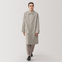 無印良品 MUJI(無印良品 ) 男式 立领大衣 风衣外套 男士 秋季 中长款 AD0URC4A