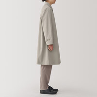 無印良品 MUJI(無印良品 ) 男式 立领大衣 风衣外套 男士 秋季 中长款 AD0URC4A 淡黄色 L 175/100A