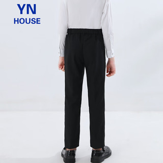 衣诺坊儿童裤子西服裤子黑色演出服礼服长裤 西裤：精典黑 160CM 160 （体重81-95斤）
