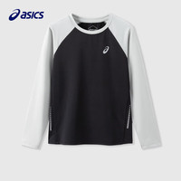 亚瑟士（asics）童装2024秋季男女童运动休闲速干百搭针织T恤333241003058 001黑色 160