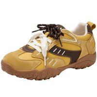 柯颖同款卓诗尼黄色德训鞋女2025春夏内增高休闲鞋防滑运动鞋 藕粉色 36