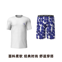 Calvin Klein男士短袖T恤短裤休闲运动套装 000NM2128E