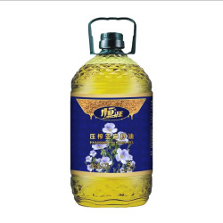 一级冷榨亚麻籽油5L富含亚麻酸恒旺烹饪食用油 5L