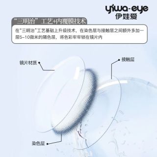 伊娃爱【29.9/三幅花色任选】半年抛美瞳1片 甜酷紫薯-1片装 175度 甜酷紫薯-1片装（6片29.9）