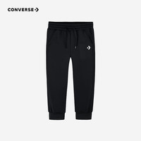 匡威Converse童装男女童针织长裤2025春季儿童休闲运动裤 正黑色 130 /56【身高116-122cm】