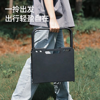 岩合战术露营桌 踏青装备 轻量化茶桌 户外多功能折叠野餐椅子桌子 【黑色主推】速开战术桌+收纳袋